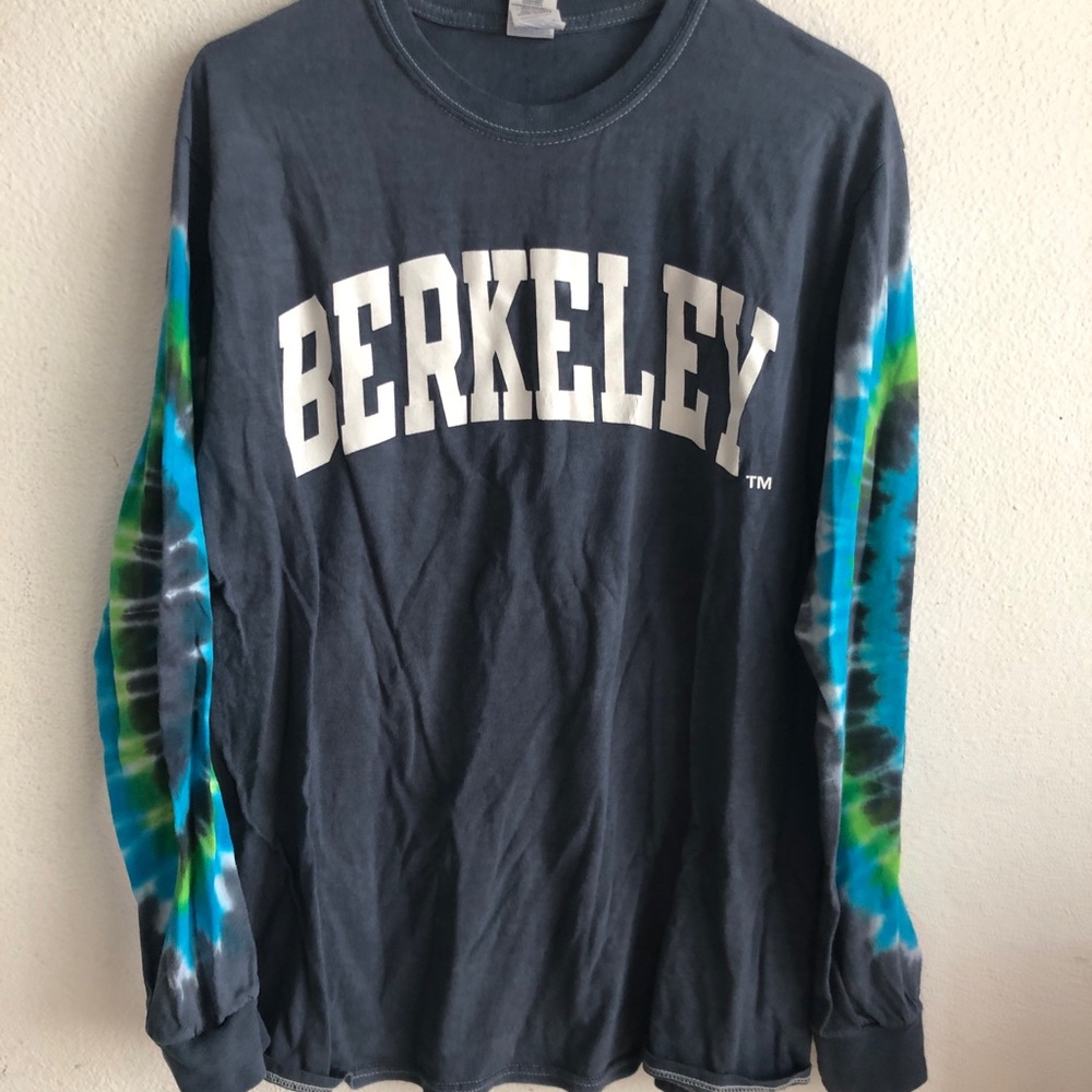 UC Berkeley Cal Long Sleeve Shirt with Tie Dye